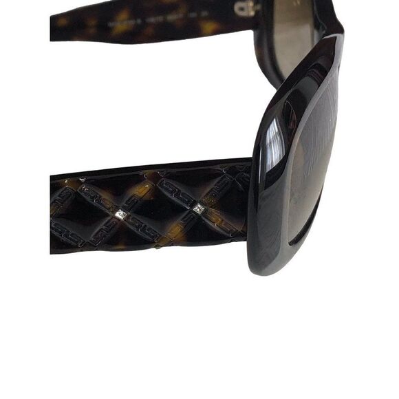 VERSACE Sunglasses Mod. 4155-B108/13 CRYSTALS 55-17-135 2N with Case - Picture 5 of 10